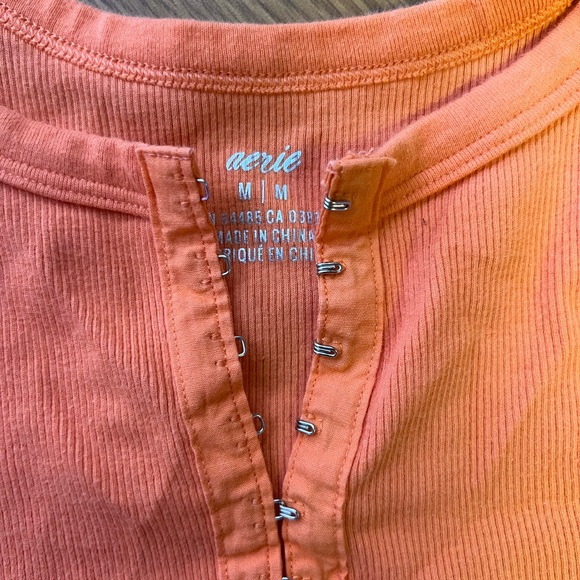 Bright orange corset tank top - Picture 3 of 3